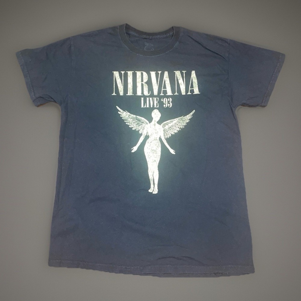 Nirvana Utero Double-sided Graphic Black T-Shirt Size Medium
